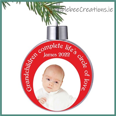 Grandchildren Christmas Bauble : Style A